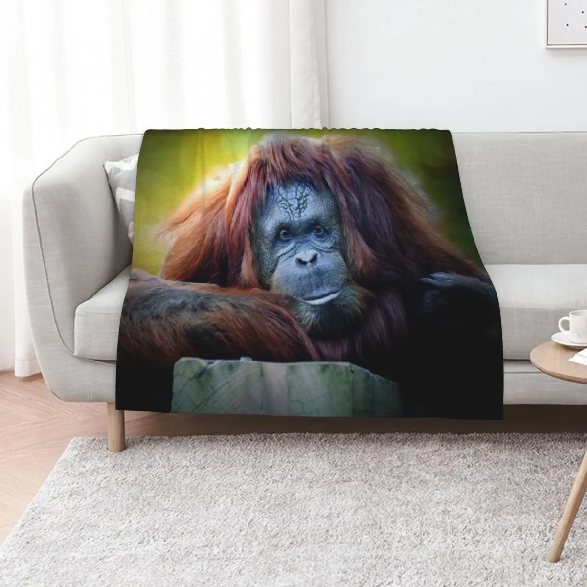 

Orangutan Throw Blanket Luxury Blankets For Baby Bed covers Flannel Blankets