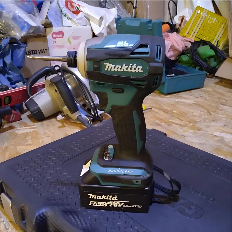 

New Impact Driver Brushless Electric Variable Speed Screwdriver 18V Lithium Battery Handheld Motor Tool ⛏️Makita 180N.m DTD171