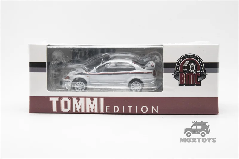 سيارة BM Creations BMC 1:64 Lancer EVO 6.5 -White Tommi Edition White limited1200 Diecast Model Car