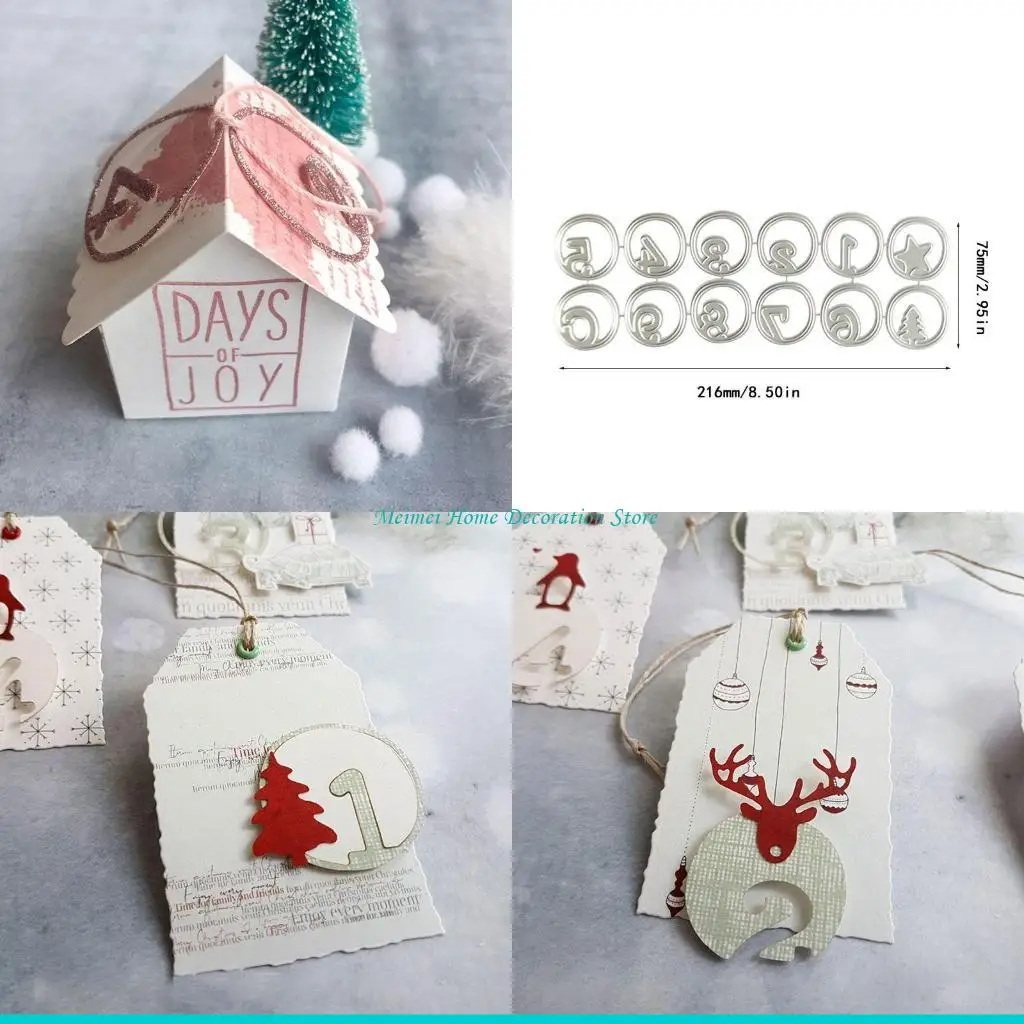 

H7BF Номера металлические резки отклонений трафарет скрапбука