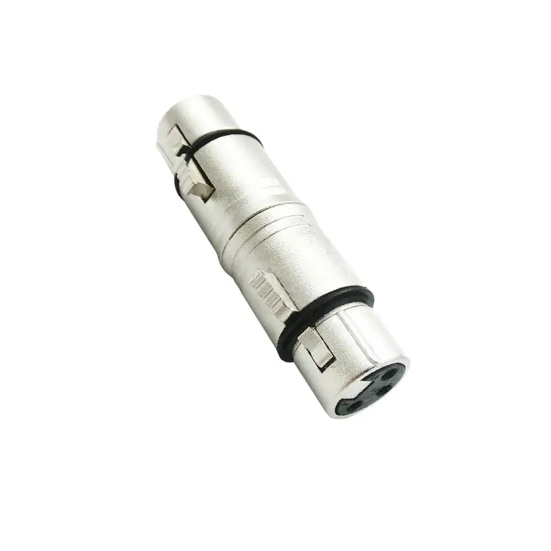 Hot 1Pcs Mic  Extension Converter XLR Female To Female 3Pin Connector For Microphone Stereo Mixer XLR Female To Female Adapter