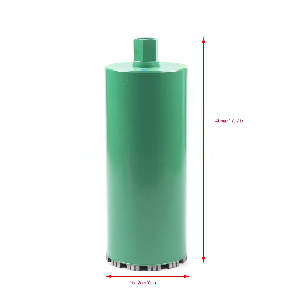 

1 Pc 6 Inch Wet Diamond Core Drill Bit Alloy Steel Drill Bit for Concrete Brick Drilling Precise Drilling Easy Installation
