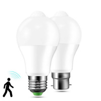 PIR Motion Sensor LED Light Bulb 220V 110V 12W 18W Smart Bulb Motion Activated ON/OFF Home Lights Lamp with Motion Sensor