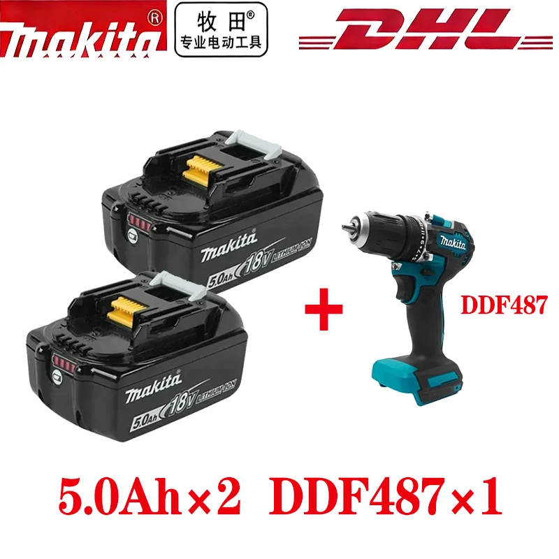 NIEUWE 2026 Originele 18V Makita 5.0Ah 6.0Ah Makita Batterij Vervangende Lithium Batterij BL1840 BL1850B BL1850 BL1860