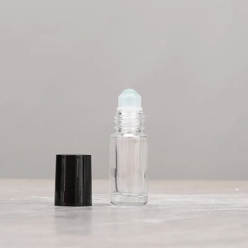 100 pz 5 ML 10 ML Rotolo di Vetro sulla Bottiglia Oli Essenziali Roller Ball Fiale per Profumo Aromaterapia Riutilizzabile Profumo Da Viaggio