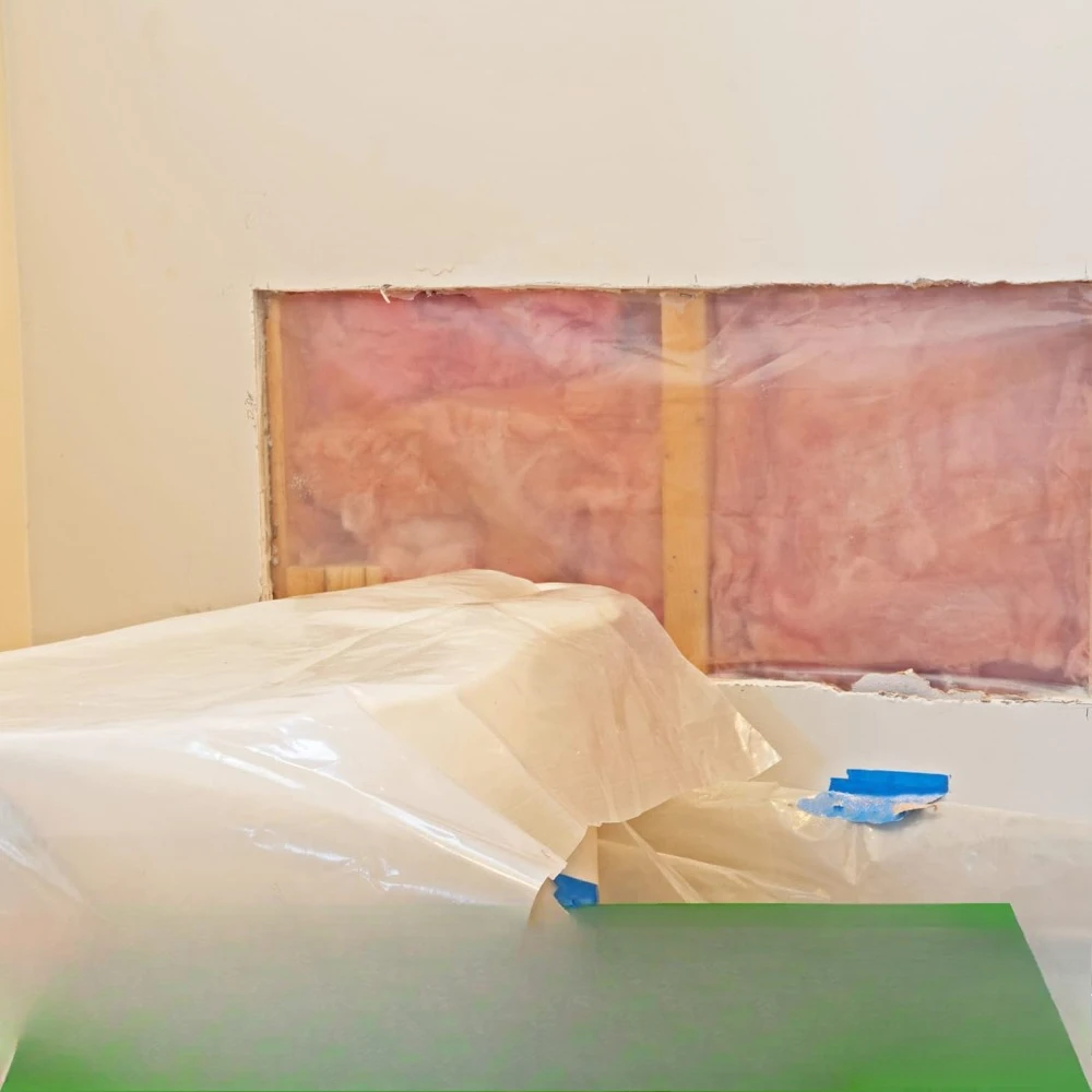 Thick Plastic Sheeting, Heavy Duty Polyethylene Film, Drop Cloth Vapor Barrier Covering for Crawl Space