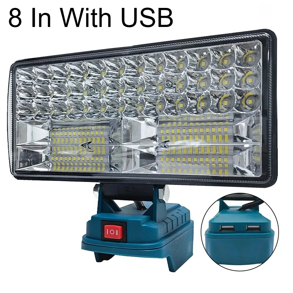 NONE 14,4 V-18 V Li-Ion Batterie Laterne Outdoor Taschenlampe 3 Zoll Schnurlose LED Arbeitslicht Camping Lampe Notbeleuchtung 6
