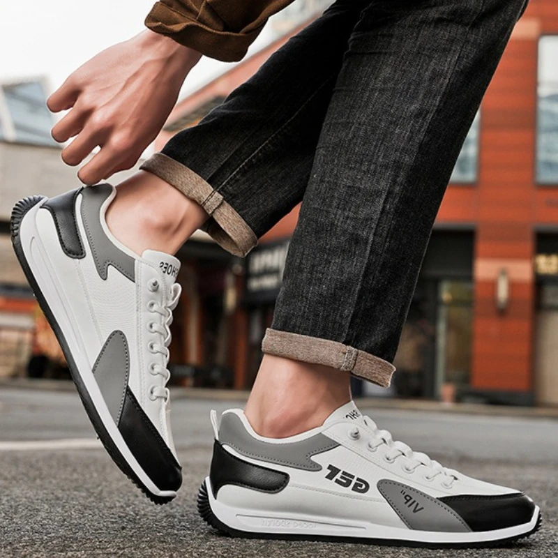 Кроссовки на шнуровке, мужская новая модная повседневная обувь, кроссовки без шнуровки, легкая спортивная обувь, универсальная модная спортивная обувь1