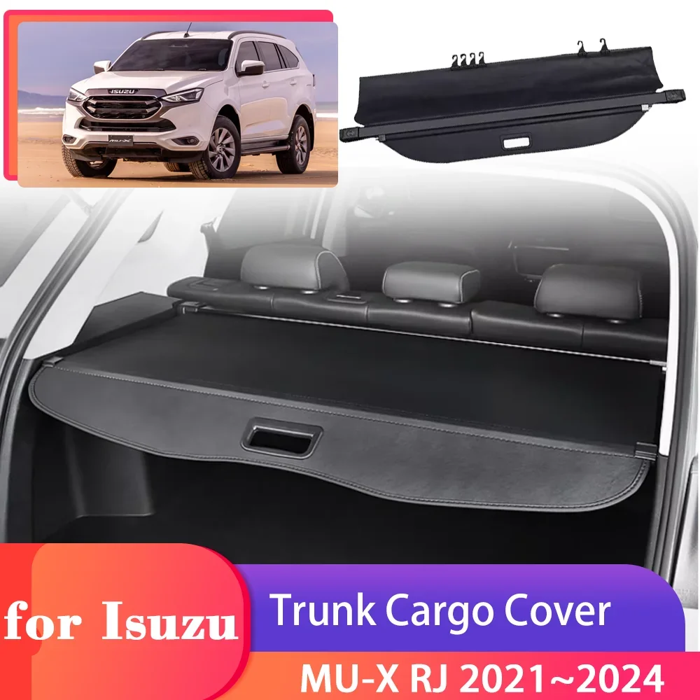 Copertura del carico del bagagliaio dell'auto per Isuzu MU-X RJ 2021 ~ 2024 2022 2023 accessori per divisori per tende con scudo di sicurezza per riporre i bagagli