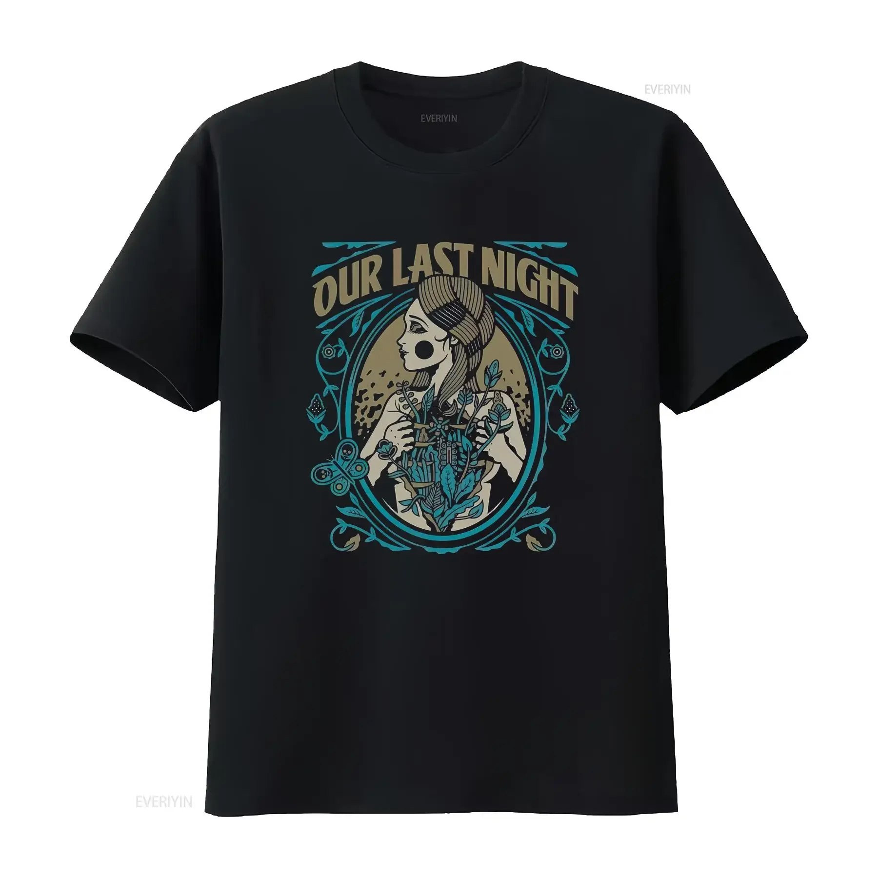 

Our Last Night T Shirt Rock Band vintage Washed Stretched Breathable Slightly designer clothes Stylish Top For Everyday Wear