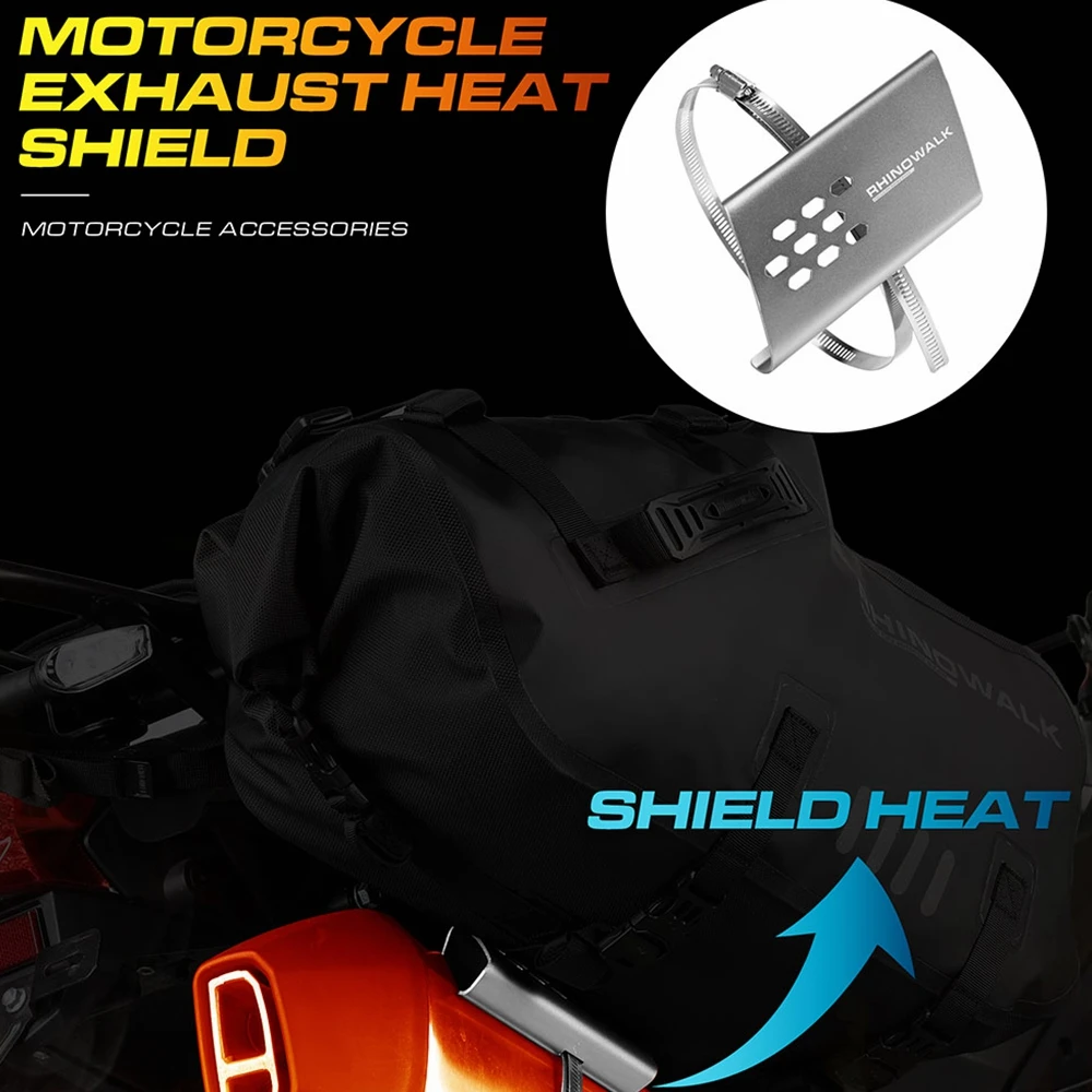 Motorcycle Universal Exhaust Pipe Protector Heat Shield Cover Guard Anti-scalding Cover New Accessories image 3