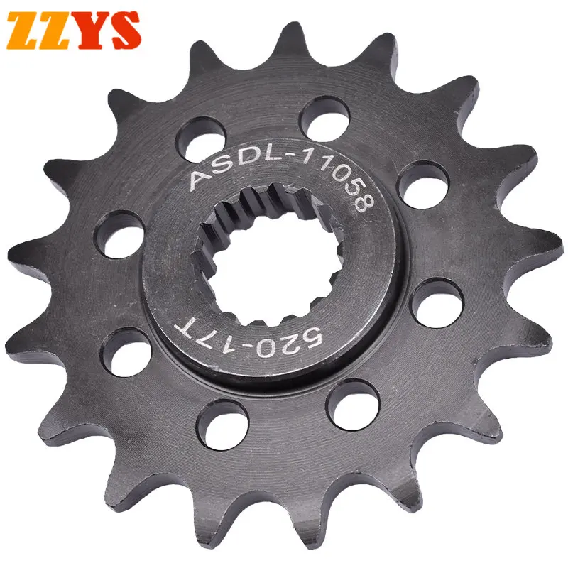 520 15T 16T 17T 15 16 17 Tooth Front Sprocket Gear Wheel Cam For KTM 640 LC4 Duke II 690 Rally SM690 690 SM 660 Rallye 660 690CC