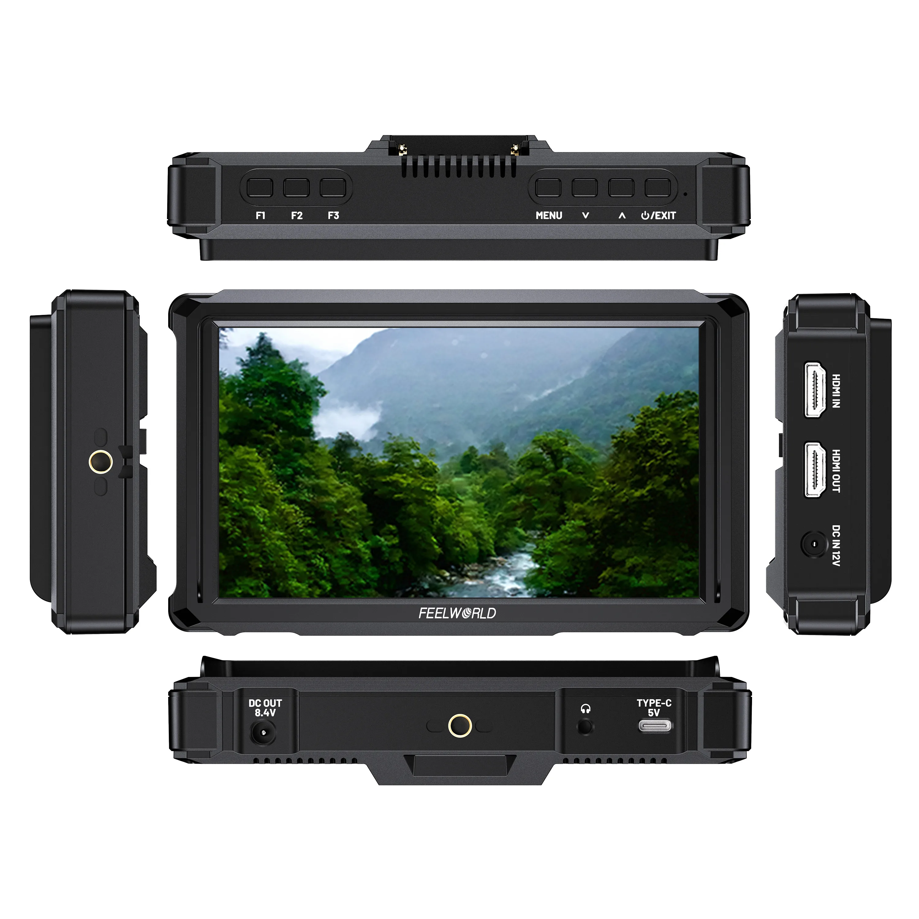 

FEELWORLD FW568 PRO 6-inch 1200nit HighBrigt Camera DSLR Monitor 4K HDMI 60Hz Smart Compact Design Dslr Camera Monitor