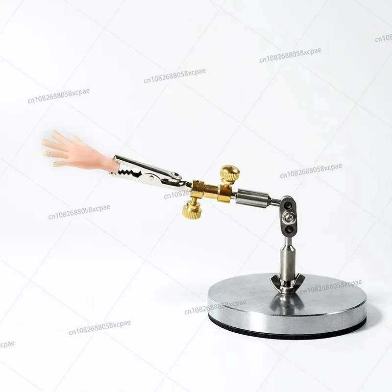 Stop Motion Animation Stand Stainless Steel Articulated Armature Puppet Prop Shooting All-Metal Fixture with 5pcs Head