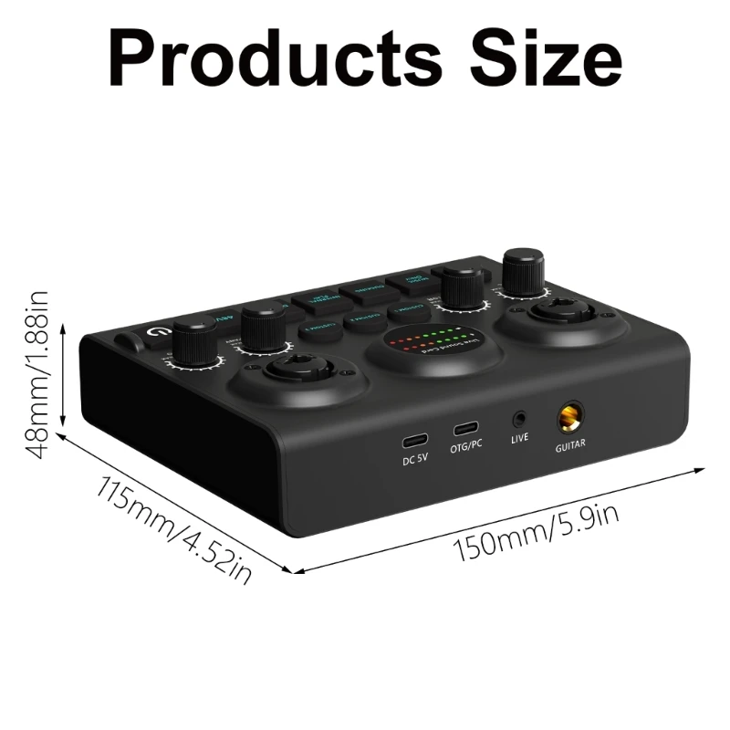 Scheda qualità per musicisti Creatori contenuti Interfacce semplici Mixer