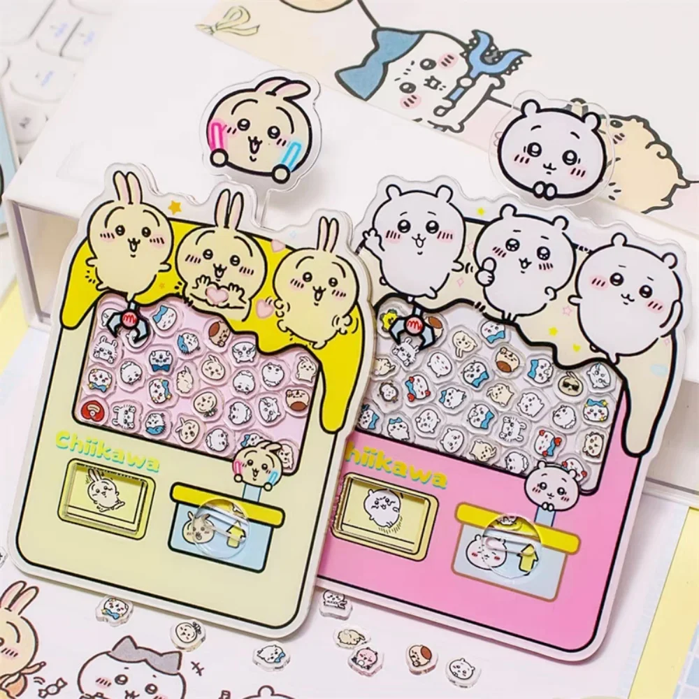 

Anime Character Chiikawa Acrylic Egg Twisting Machine Toy Kawaii Hachiware Usagi Student Fun Stress Relief Toys Birthday Gifts