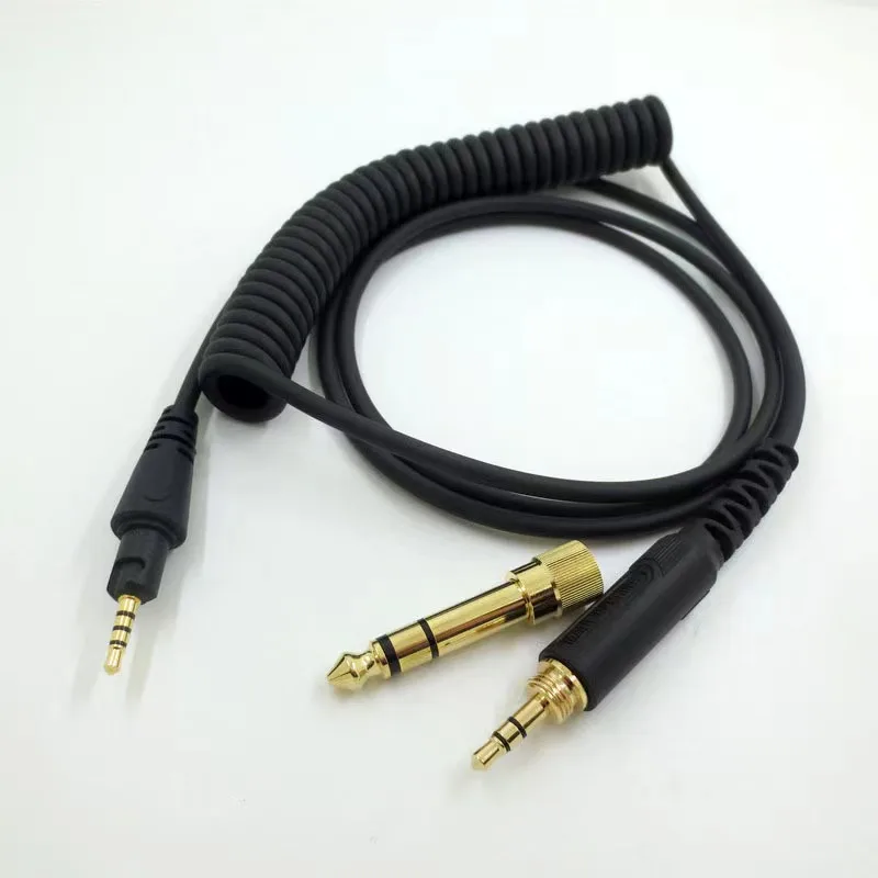 For Pioneer HDJ-CUE1 X7 S7 X5 X7 Headphone Cable Headworn Spring Headphone Audio Cable 2.5mm to 3.5mm/6.35mm Cable