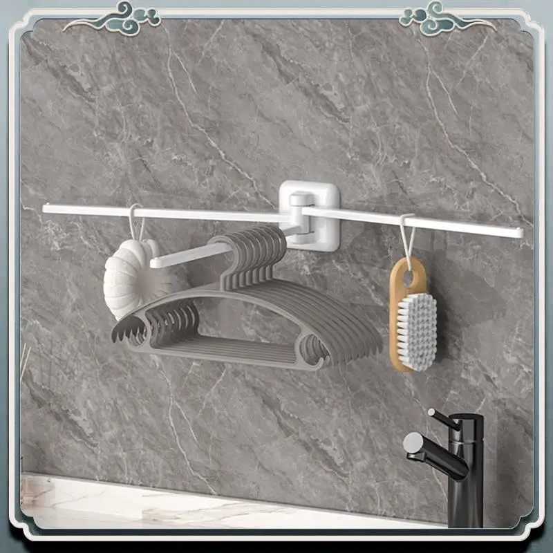 Durable Wall-Mounted Triple Swing-Out Towel Bar, Rotating 180° Towel Rack With 3 Arms For Bathroom And Kitchen Organization