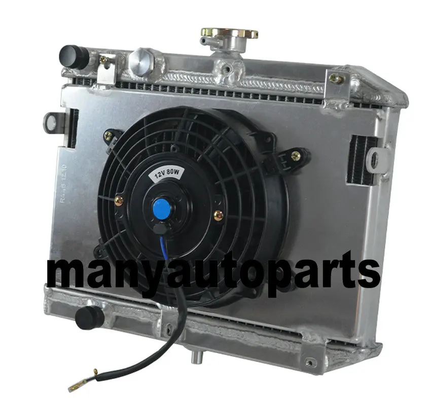 Aluminum Radiator+Shroud+fan For Suzuki King Quad 450/500/700/750 2005-2015 2006 2007 2008 2009 2010 2011 2012 2013 2014