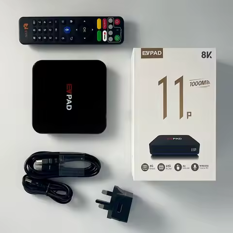 Evpad 11P 11S Smart TV Box Allwinner H618 Android 12 8K Set Top Box Voice RC 4G64G WIFI6 BT5.2 1000M RJ45 Media Player Stabl Box