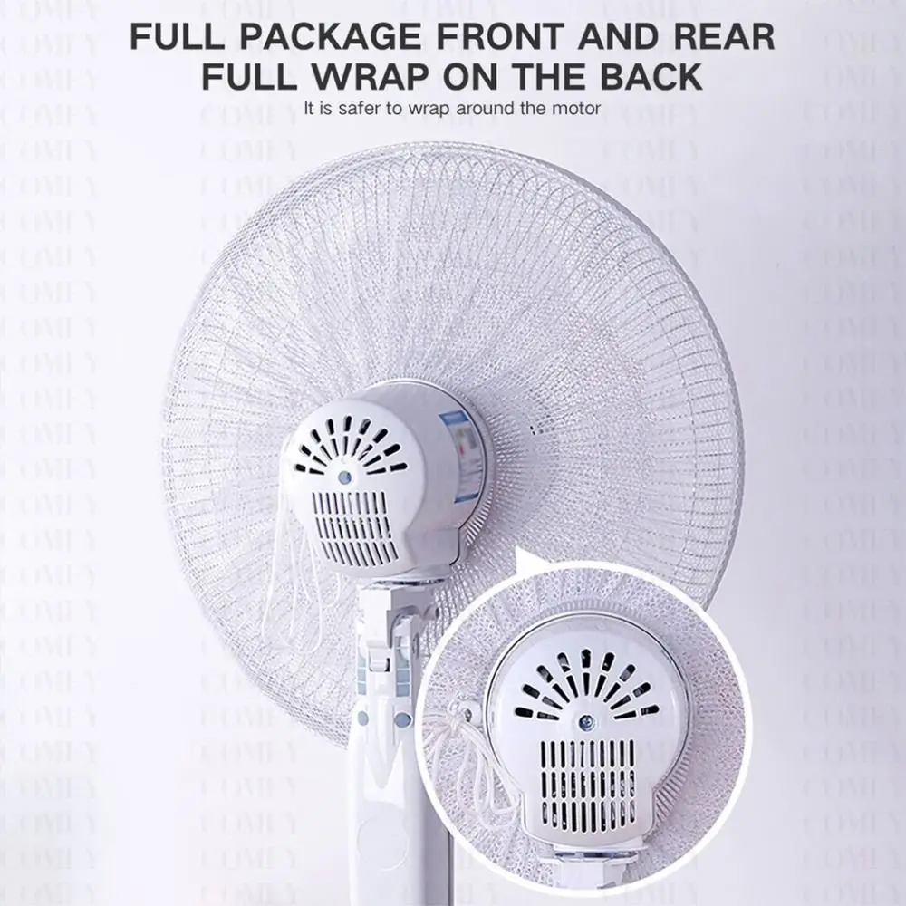 16/18 Inch Universal Fan Protection Covers Kids Finger Guards Child Baby Anti-pinch Electric Net Fan Dustproof Covers Round Fan