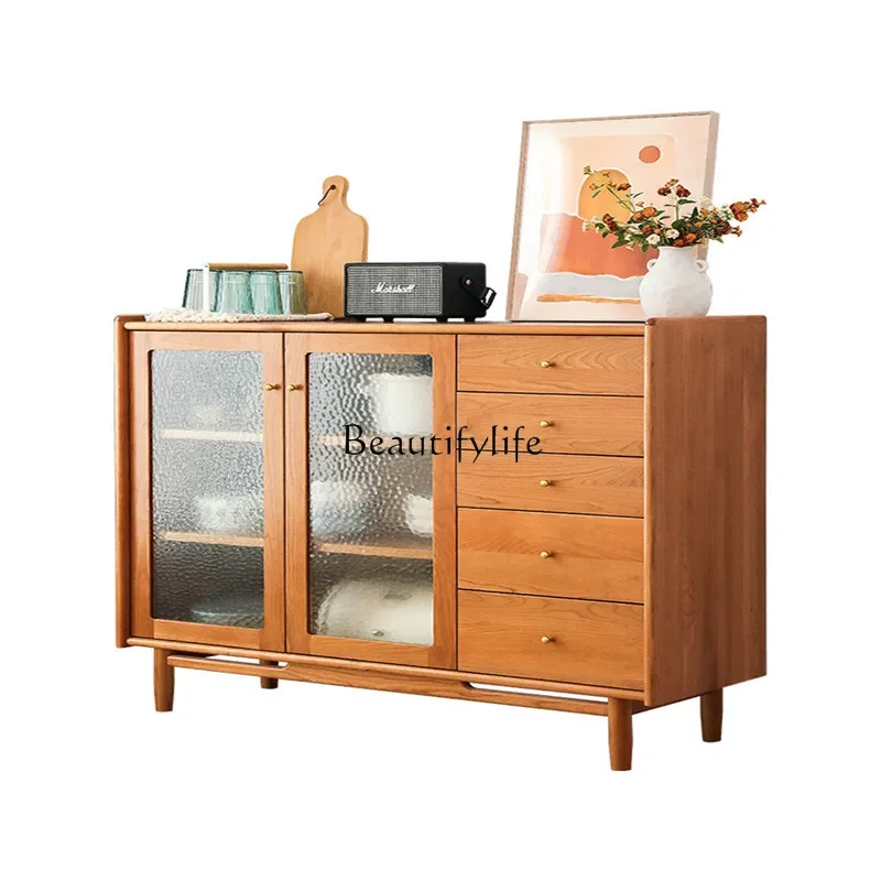 

ls 18ls 18**All solid wood dining side cabinet Nordic modern simple entrance storage storage cabinet