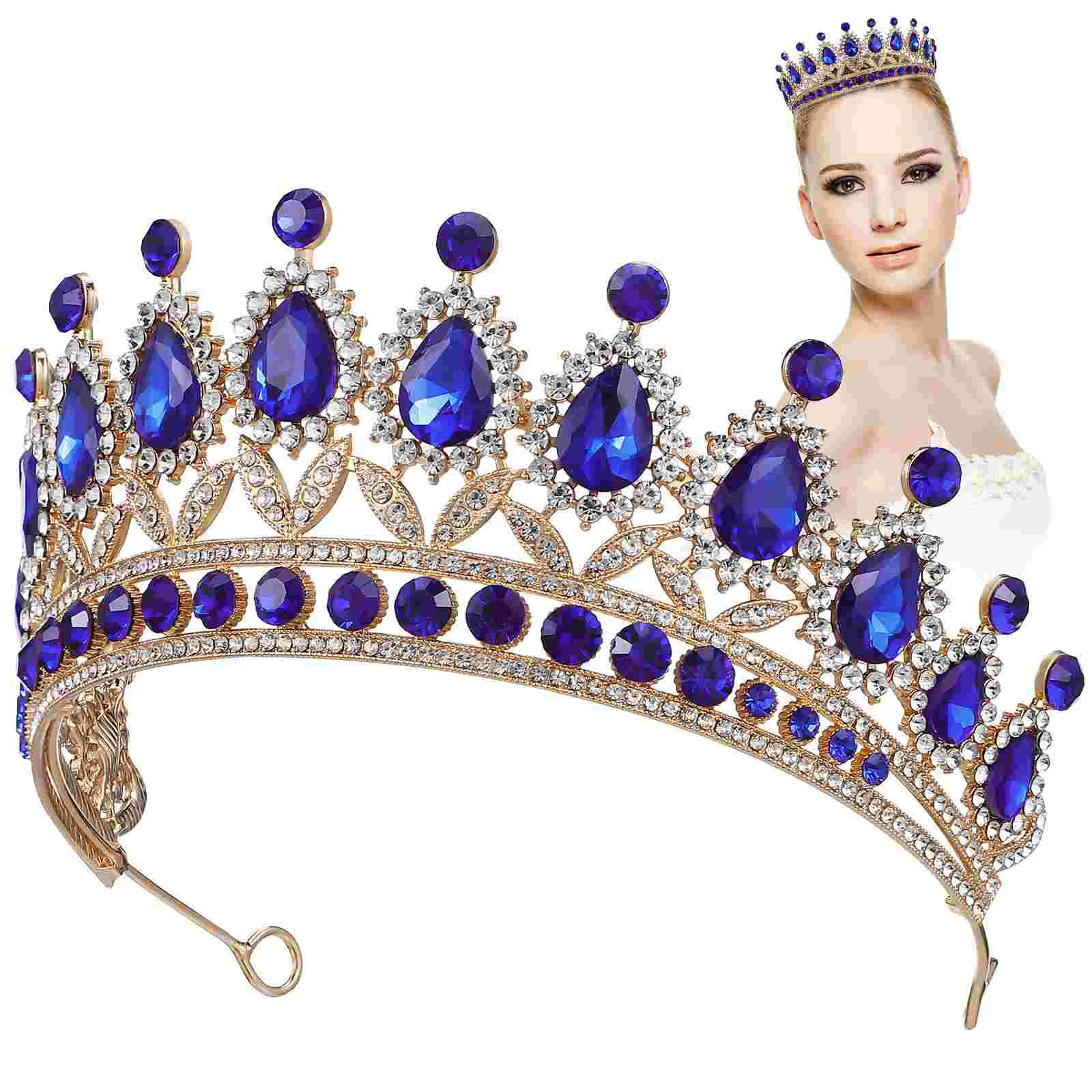 

Tiara Adult Bride Wedding Dress Homecoming for Women Costume Crown Crowns Zinc Alloy Women's Prom Bridal