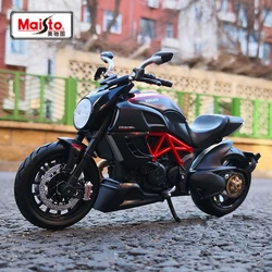 Maisto 1:12 DUCATI Diavel 탄소 합금 오토바이 모델, 다이캐스트 금속 스트리트 레이스 오토바이 모델, 시뮬레이션 어린이 장난감 선물