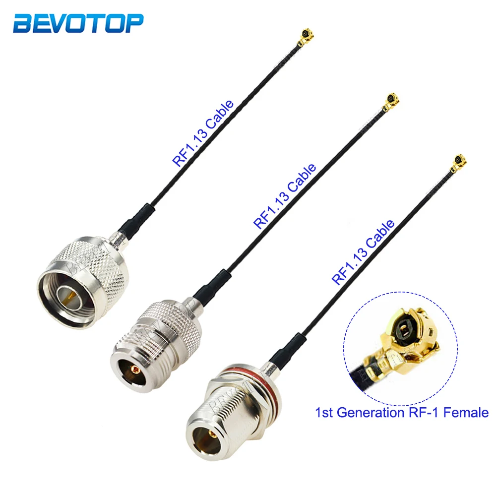 1Pcs RF113 OD=1.13 U.FL IPX-1 Female to N Male/N Female Connector Pigtail Jumper RF1.13 Cable N to IPX Adapter Extend Cable