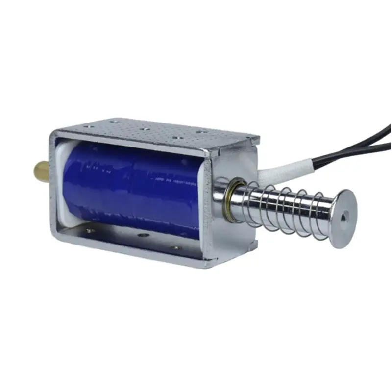 [HOT!】 LY-1264B 24V DC Push-Pull Electromagnet Solenoid Stroke 30Mm Magnetic Coil Electric Telescopic Magnet Power Full