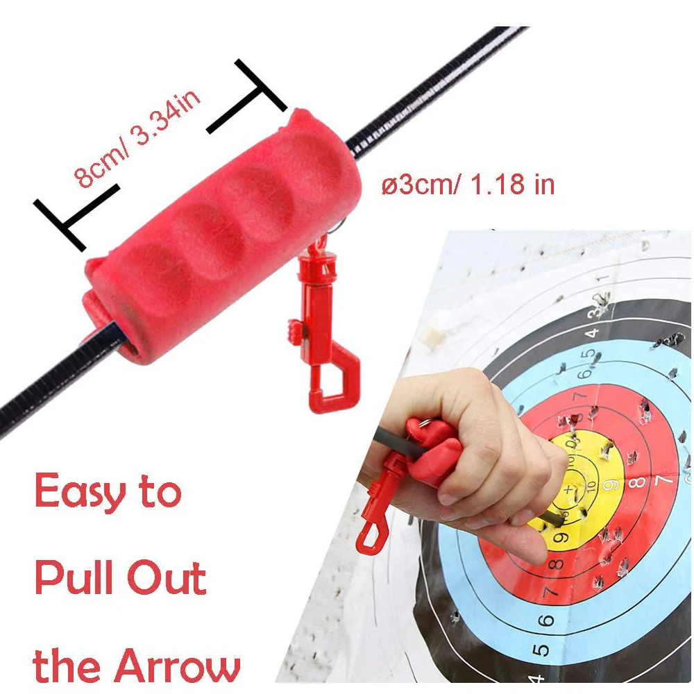 Rubber Arrow Puller Assists Protecting Arrow Shaft Preventing Arrow Shaft Breaking forTarget Composite/Recurve Bow Archery