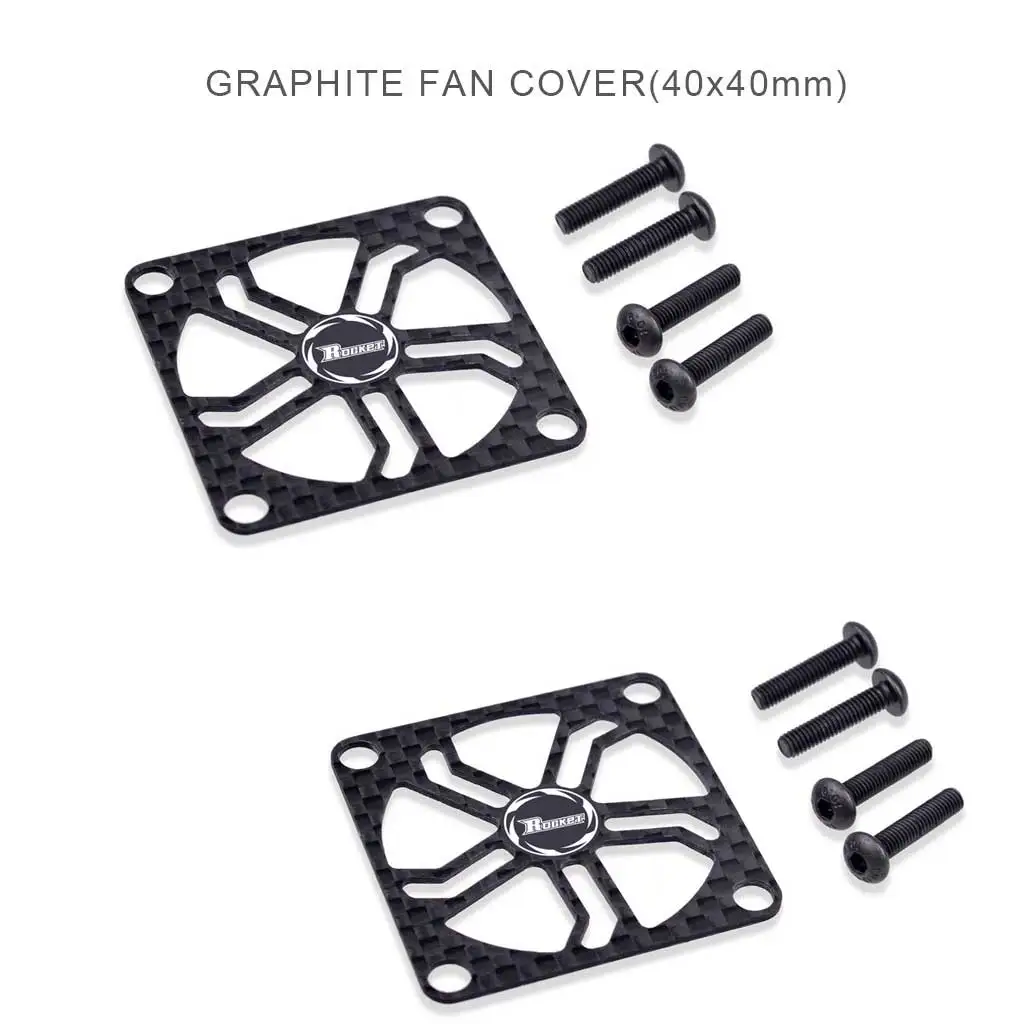 2PCS Rocket RC 25mm 30mm 35mm 40mm 50mm Warmteafvoer Koelventilator Grafiet Fan Cover voor Borstelloze Motor ESC RC Auto Deel