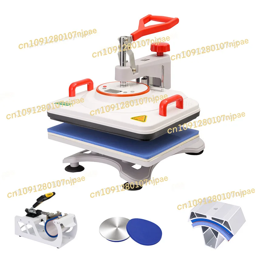 

New Heat Transfer Printing Machine, Five In One Shaking Head Printing Machine, Multifunctional Pressing Machine, Cup Baking
