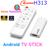 ZENOTV Allwinner H313 Quad Core Android TV Stick 4K HDR Wifi6 Voice Assistant Media Player Smart TV Box