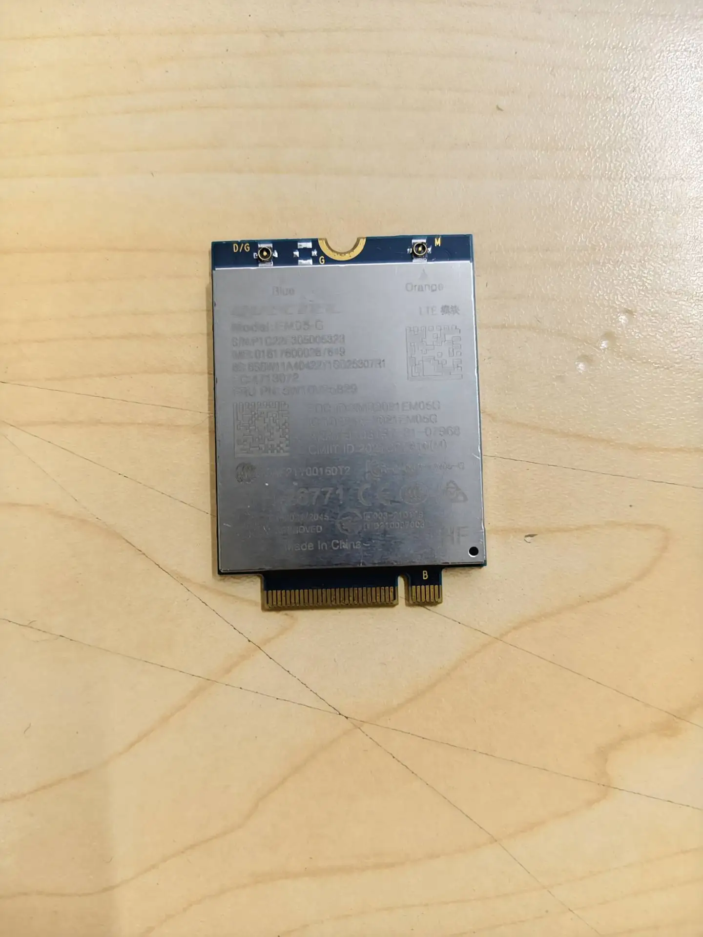 

Used WWAN EM05-G FOR ThinkPad Z13 Z16 T16 P16s Gen1, L14 L15 T14s L13 X13 Yoga,P14s Gen3 Gen4, 5W10V25829