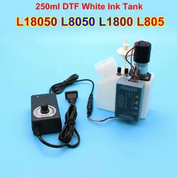 Kit de tanque de tinta blanca para impresora L18050, herramienta eléctrica de ajuste con temporizador agitador para Epson L1800, L805, L8050, 1410, 1430, 1390, R2000, R3000