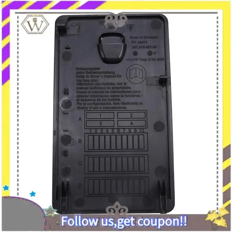 

L38A-Для Porsche 718 Cayman 982, полная крышка блока предохранителей, черная 991555421031E0