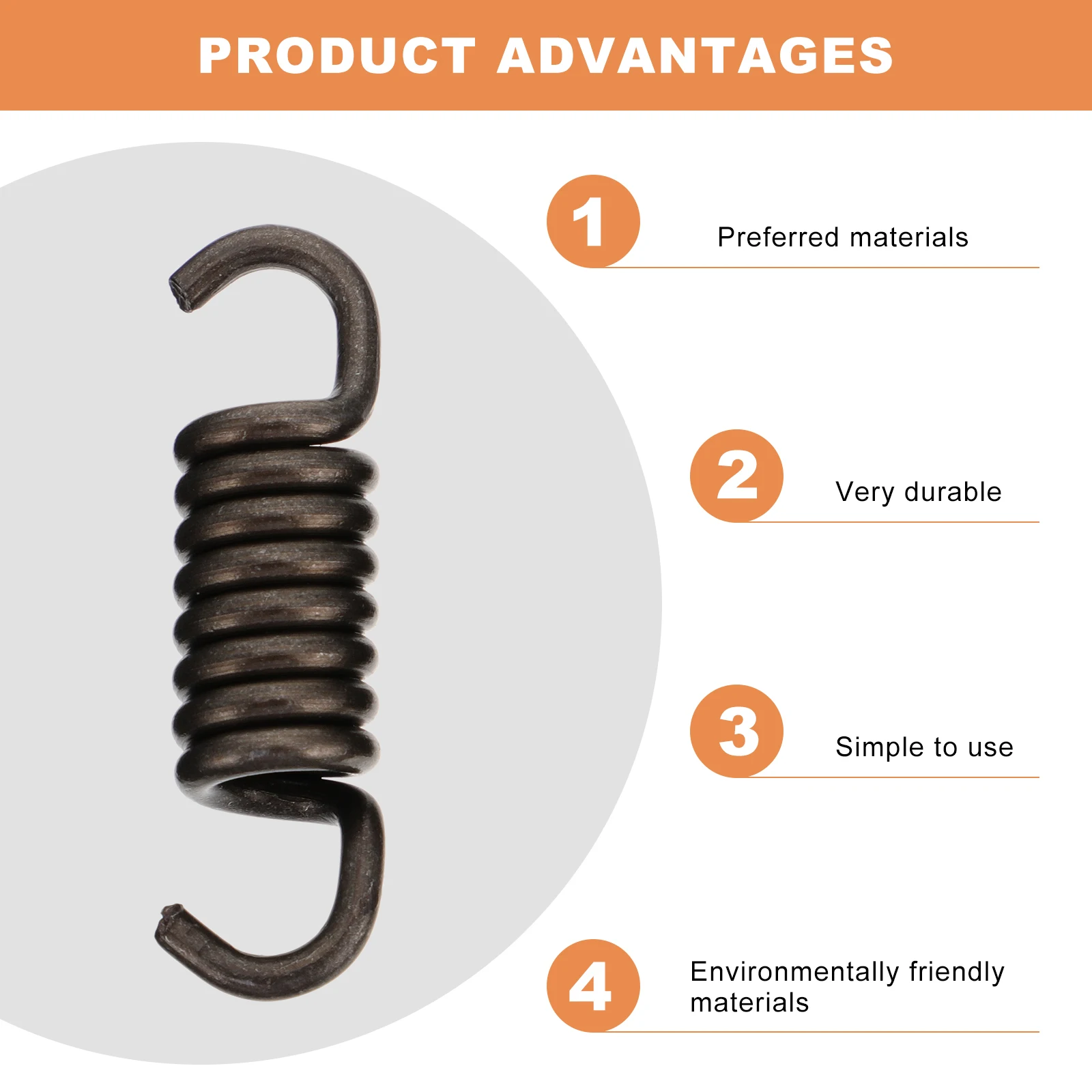 10 Stück Rasenmäher-Federzubehör, Kupplungsfedern für Rasentrimmer, Rasenmäher, Ersatzkomponente