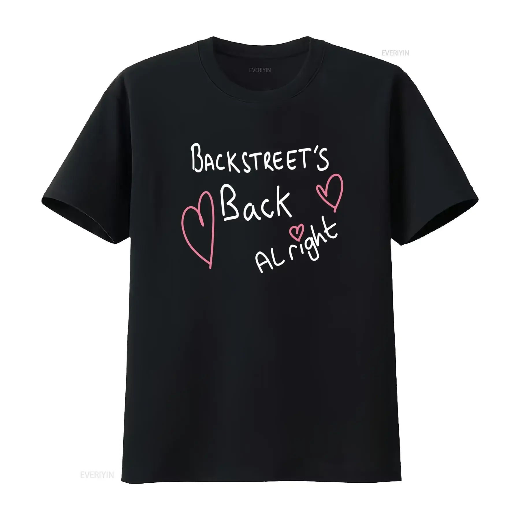 Backstreet'S Back Alright T-Shirt Backstreet Boys UK Tour 2024 Mode Vintage Washed Fashion Unisex Vielseitig Dehnbar Herren