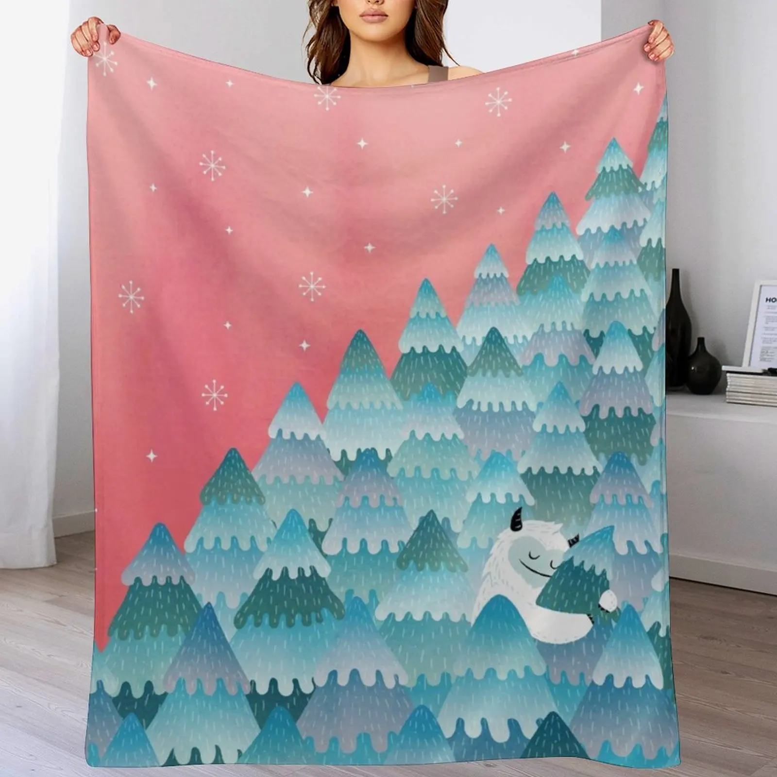 

Tree Hugger Throw Blanket sofa bed Retros Soft Plaid Personalized Gift Blankets