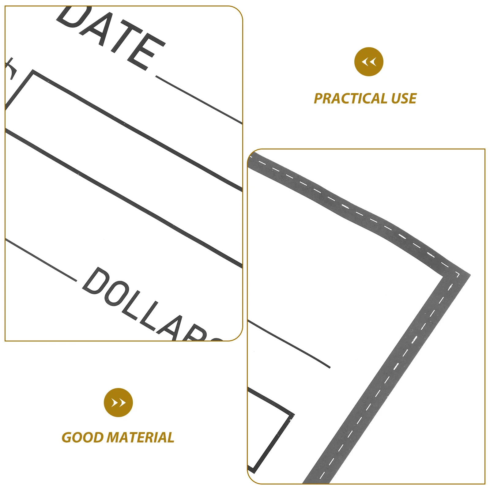 Giant Fake Check Blank Oversized Waterproof Dry Erase Big Presentation Board For Party Wedding Event Decoration Supply