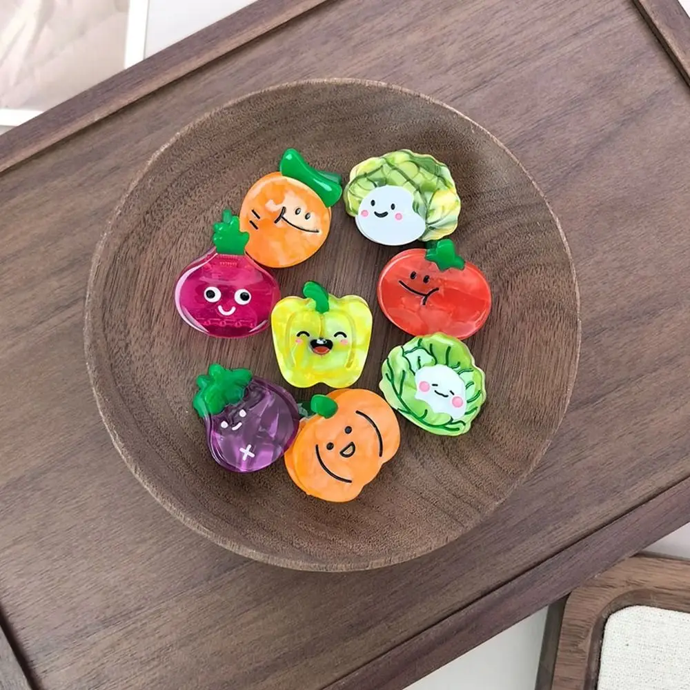 

Заколка для волос с изображением ацетата и фруктов, серия овощей, маленькая заколка для волос, мини-заколка для волос, геометрический головной убор, маленькая заколка для волос