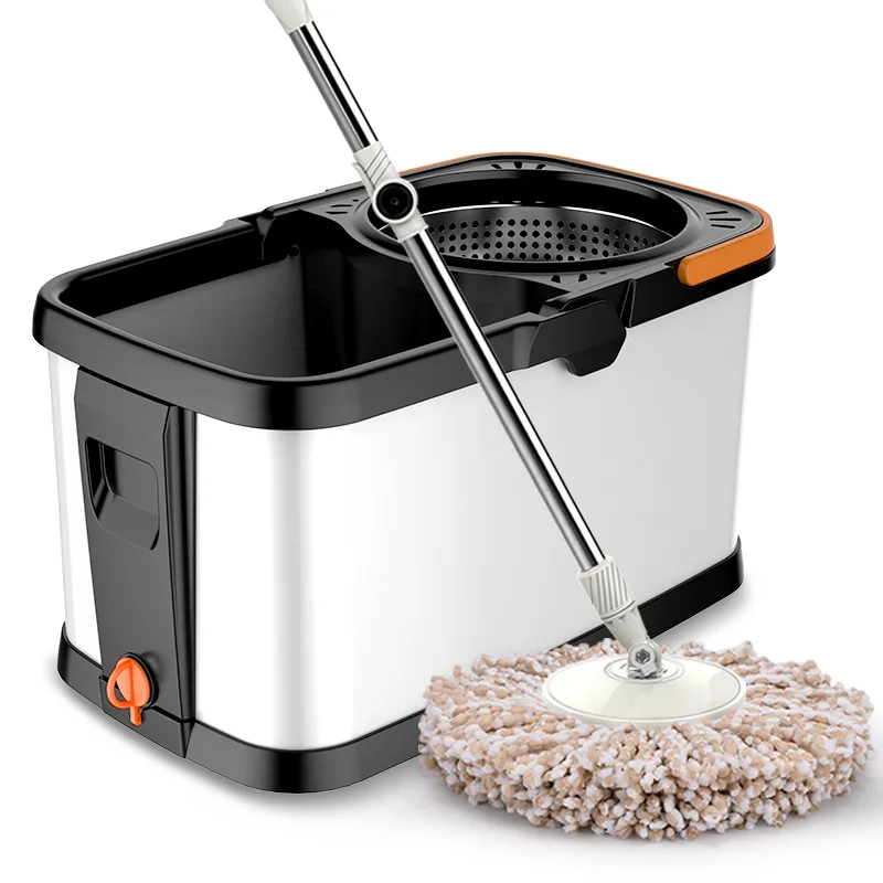 

Dual Drive Hands-Free Mop Barrel with Thickened Wheels