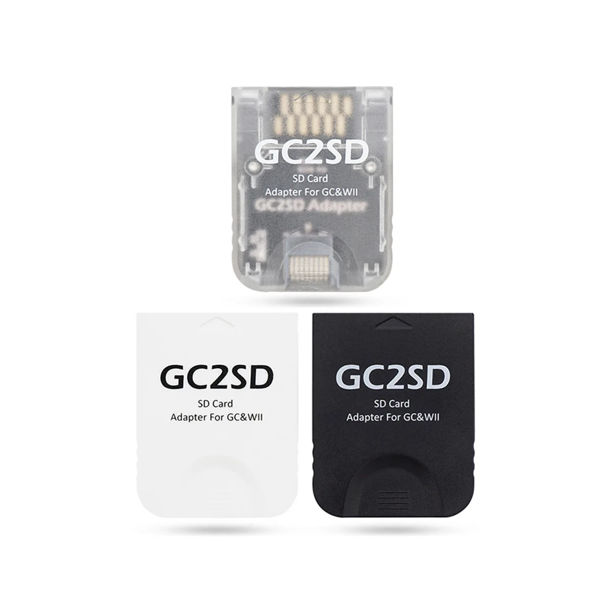 GC2SD อะแดปเตอร์ GC ไปยัง SD การ์ดหน่วยความจำอะแดปเตอร์บัตร TF หน่วยความจำเครื่องอ่านการ์ดสำหรับ NGC GameCube คอนโซลเกม Wii คอนโซลเกม (C)