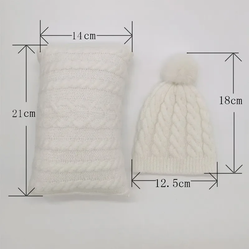 ❤️CYMMHCM Newborn Photography Props Soft White Knitted Twist Hat+Pillow 2Pcs/set Studio Baby Photo Accessories Fotografia