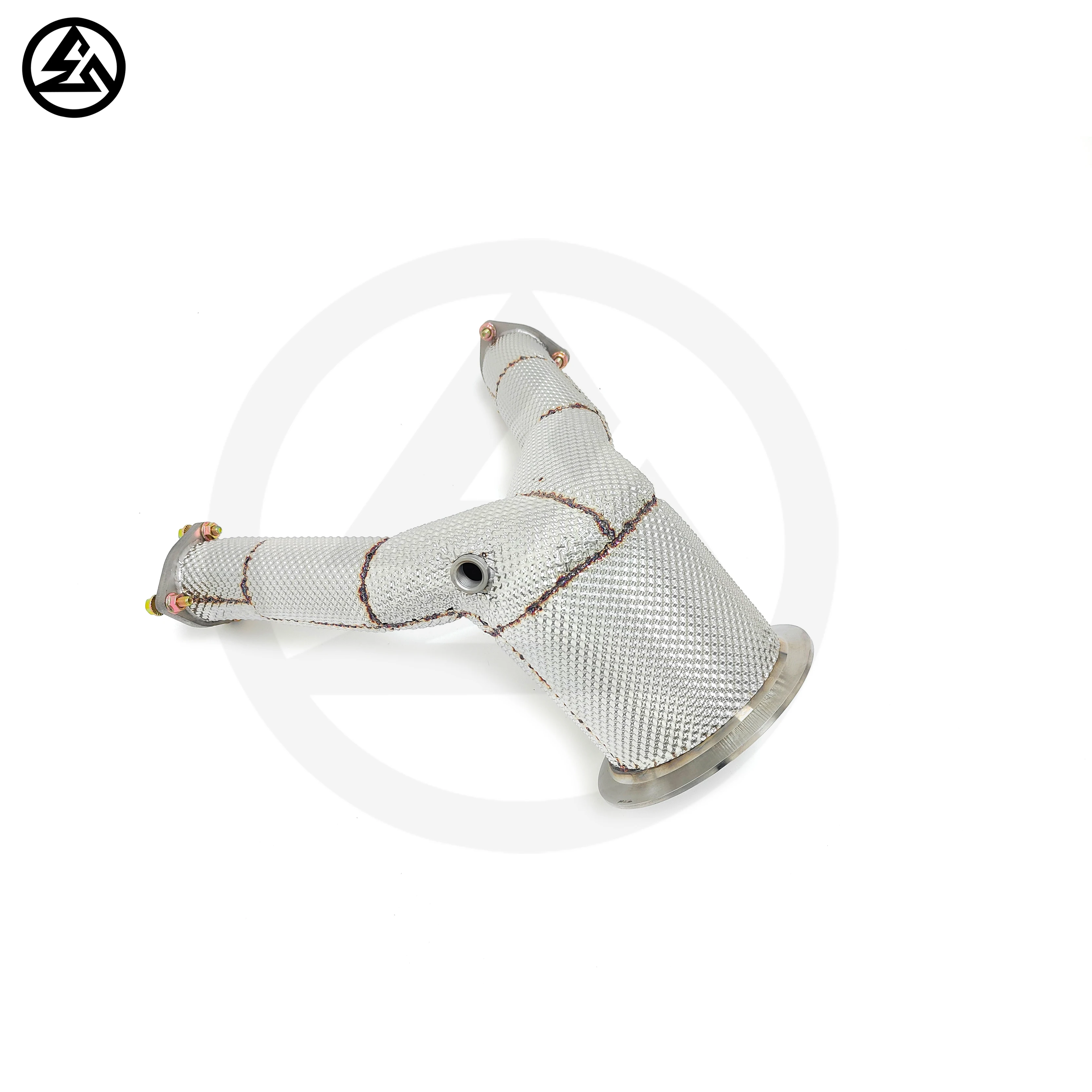 Hochwertiges CSZ-Tuning-Auspuffanlage Catted Downpie für SQ5 B9 3.0T High Flow Katalysator Downpipe-Auspuff