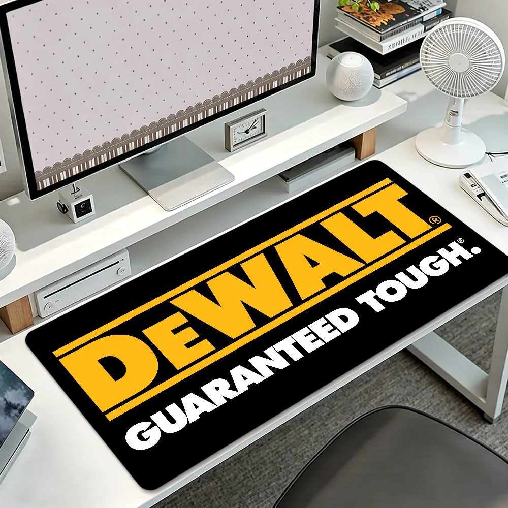 D-Dewalt Yellow Mouse Pad Non-slip Thickened MousePad Student Gaming Lockedge Office Cushion Large Writing