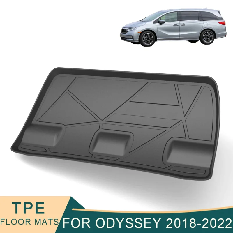 

For Honda Odyssey North America version 2018-2022 cargo liner all-weather TPE non-slip trunk mats waterproof boot tray trunk mat