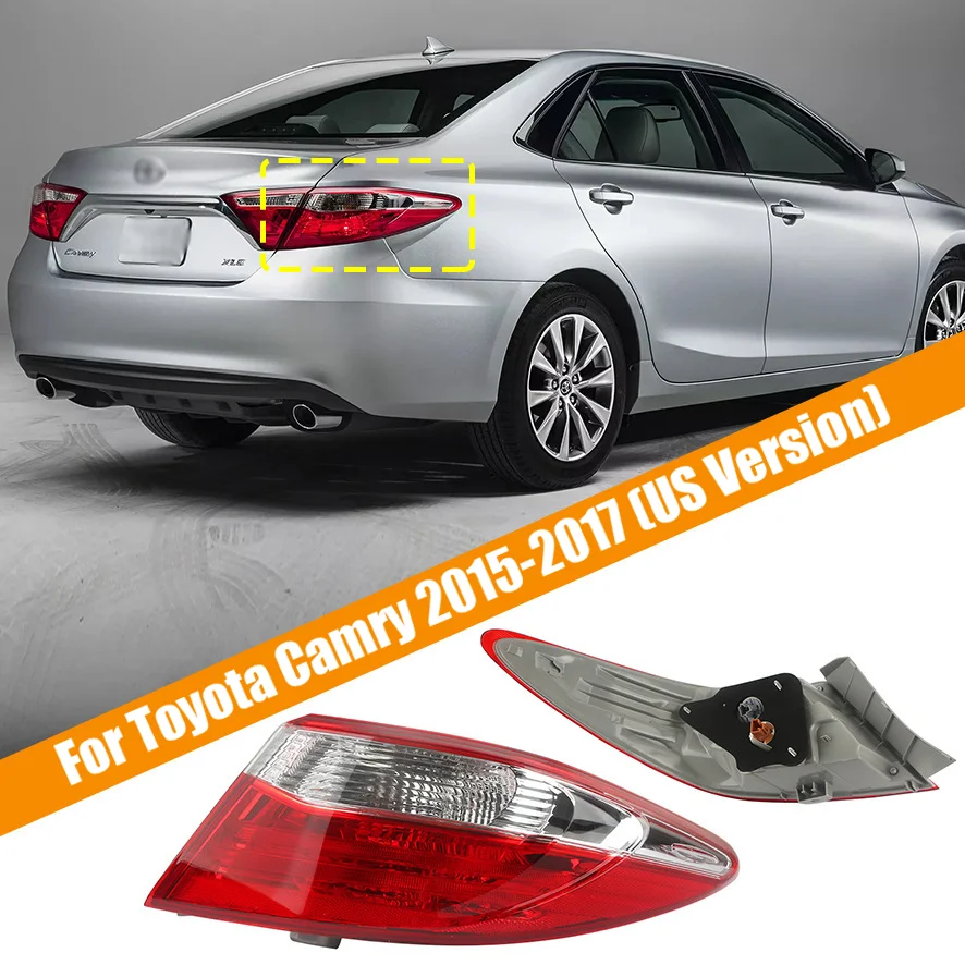 

Для Toyota Camry 2015-2017: задний фонарь (внешний), красный и прозрачный, со светодиодным стоп-сигналом, Plug and Play, версия для США, автомобильные световые аксессуары