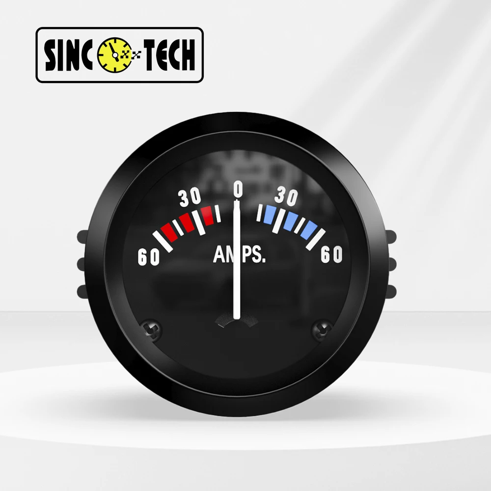 52mm SincoTech AMPS Gauge Automobile 60AMPS Meter 201 Series